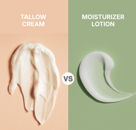 Difference Between Beef Tallow Moisturizers and Normal Moisturizers