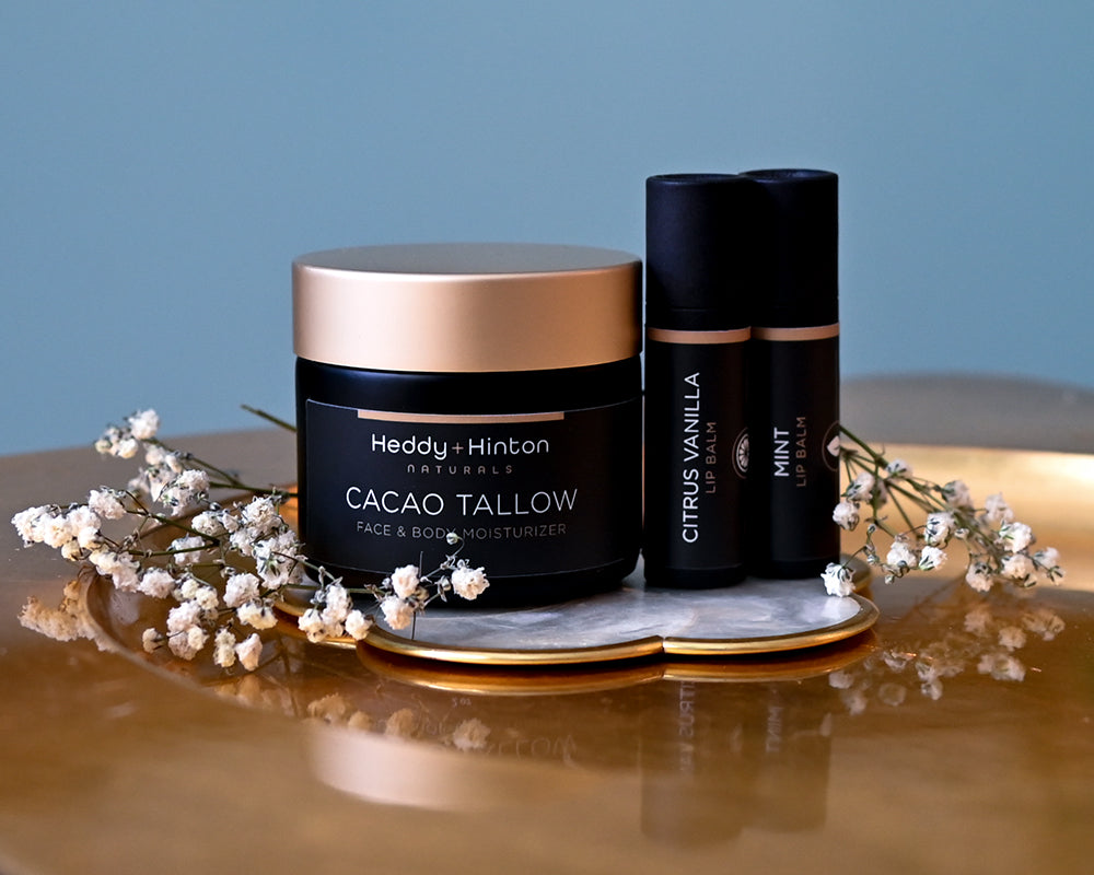 Nice Picture of Beef Tallow Moisturizer and Lip Balm Gift Set