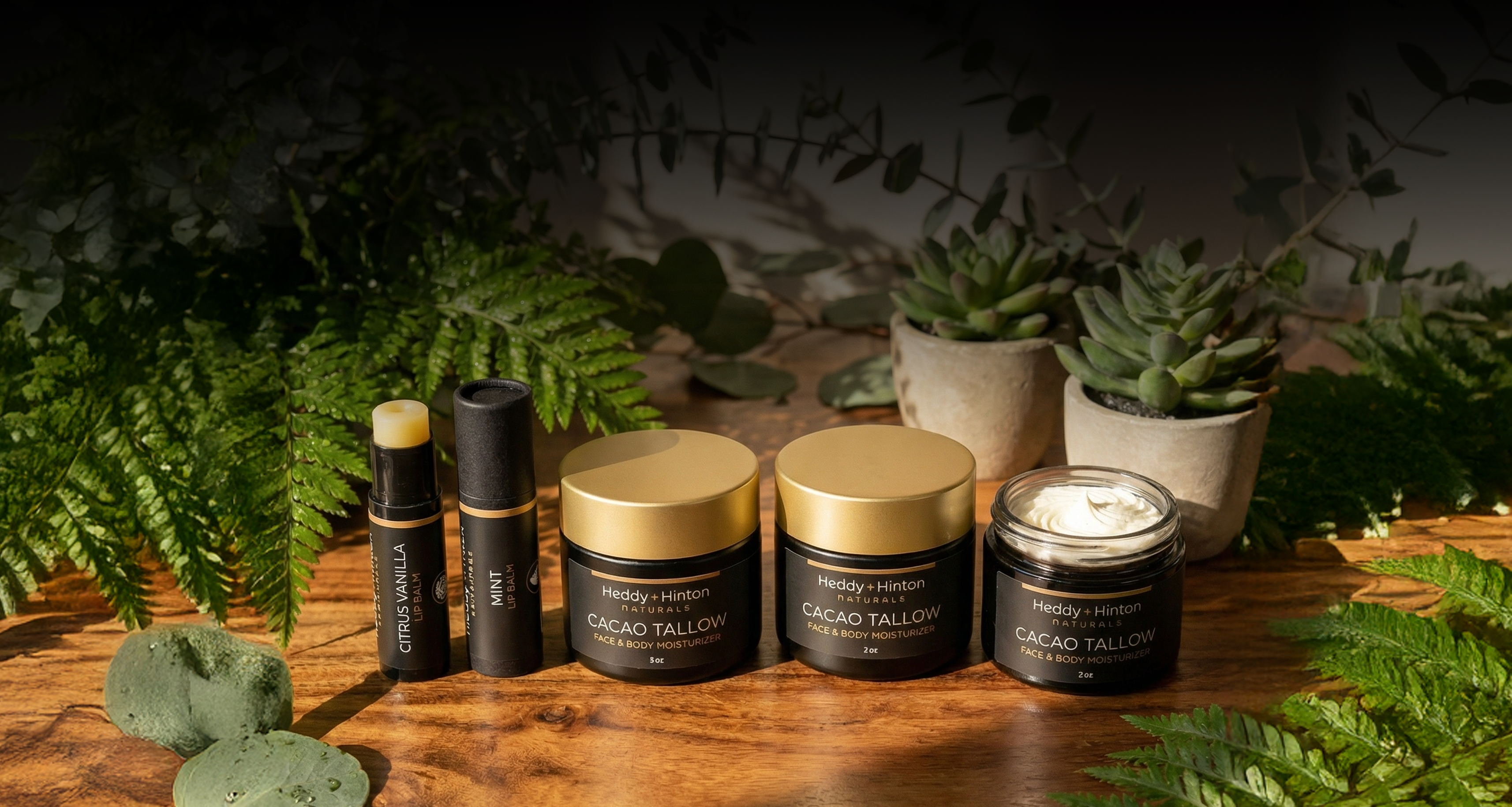 Beef Tallow Skincare Products in a Luxury Setting