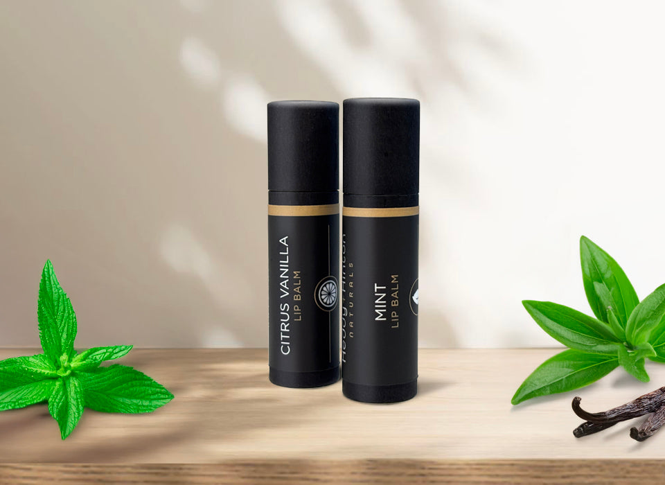 Grass-Fed Beef Tallow Lip Balms — Mint and Citrus Vanilla Flavors